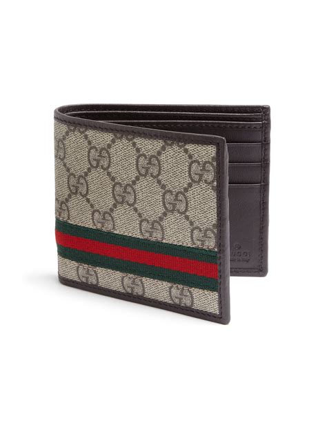 gucci wallet brown gg|brown gucci wallet men.